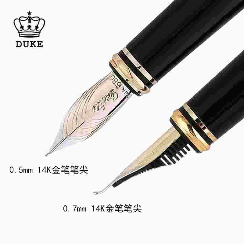 duke德国公爵钢笔大将军14K金笔尖墨水笔 男女式练字书法美工钢笔
