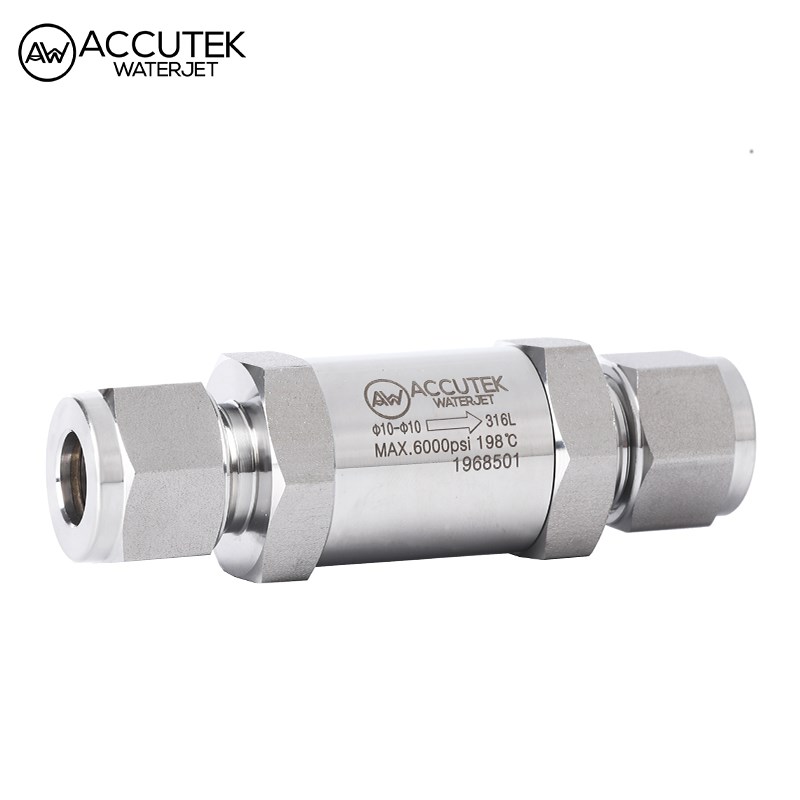 进口AW316不锈钢高压卡套单向阀 2分高温止回阀气液管路止逆阀6mm