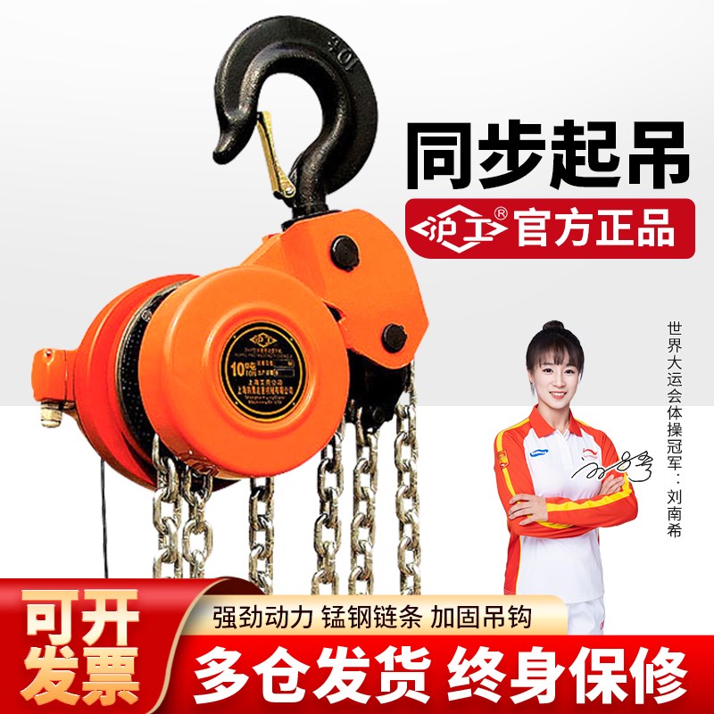 沪工220v电动葫芦重型30吨10吨20吨380v倒链群吊机环链提升机起重