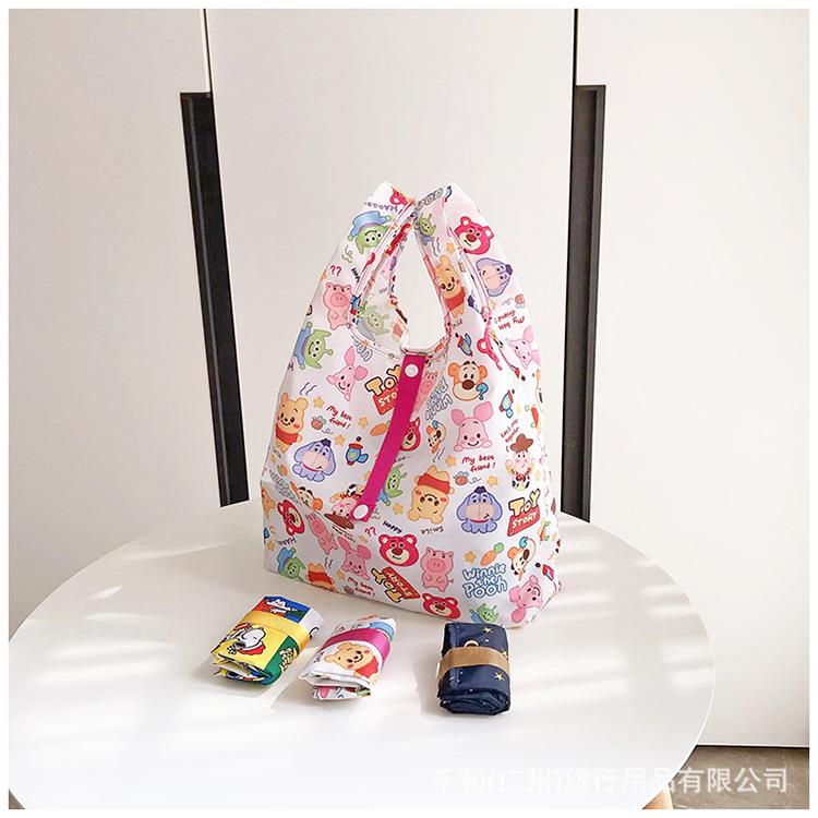 日系卡通迷你购物袋手提袋环保折叠超轻便携可爱小饭盒包手拎水洗