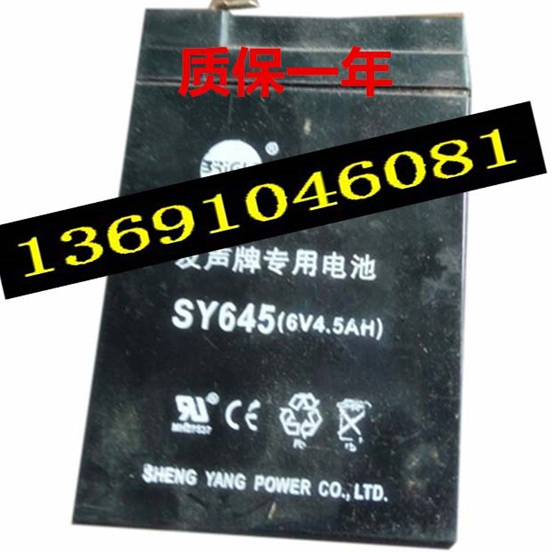 友声牌电子称专用电池 SY645 6V45AH SHENGYANG电子称备用电池