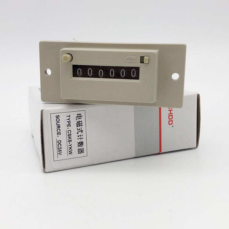 CHDD东计CSK6-YKW AC220V 6位电磁计数器 带手动锁冲床计数器