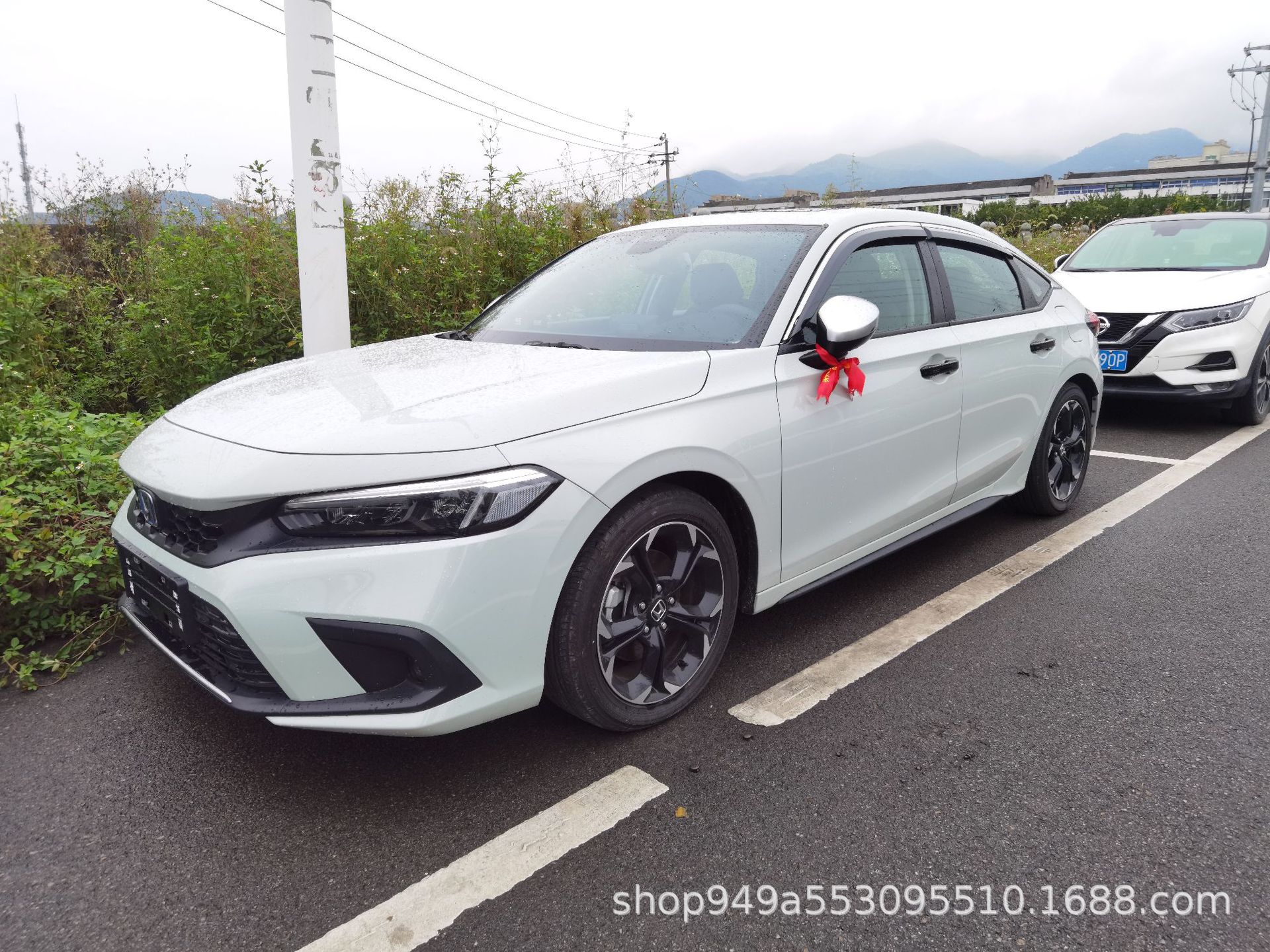 适用于2023思域两厢CIVIC HATCHBACK晴雨挡不锈钢雨眉装饰改装遮