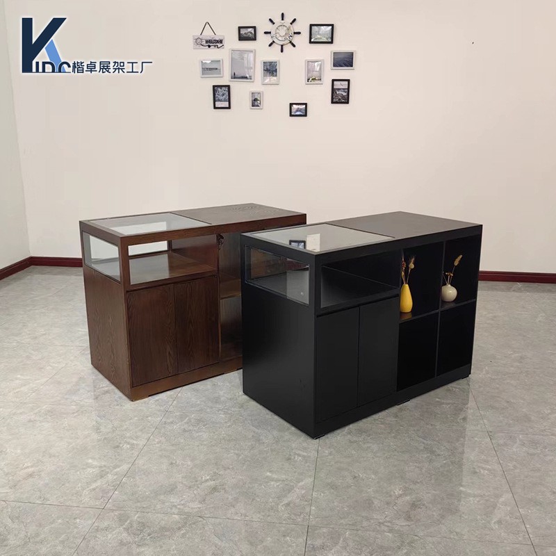 服装店收银台中岛台展示桌储物柜烤漆装饰品柜摆件展台陈列展示台