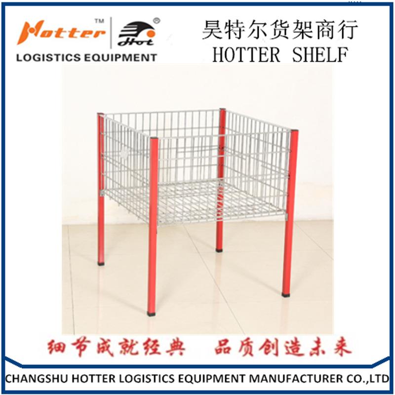 仓库用镀锌促销笼促销堆头四柱网笼金属铁线笼四柱网架