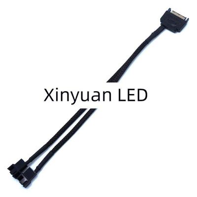 SATA转小4Pin/3P电源转接线电脑机箱CPU风扇一分二三四五六扩展线