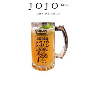 PD.Coverrice. JOJO& 啤酒杯大容量加厚耐熱玻璃杯子 x27;S