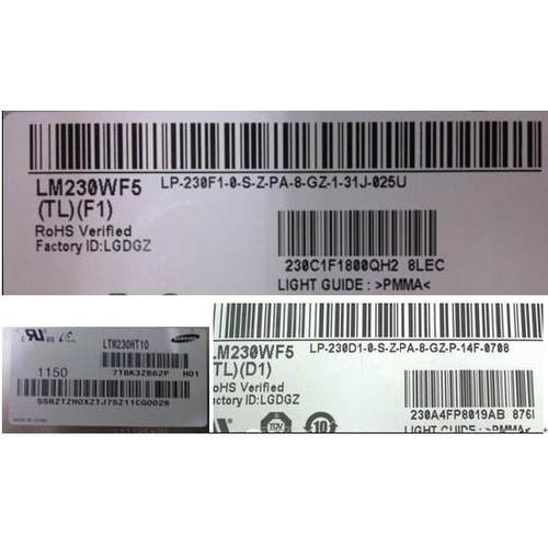 LTM230HT12 05 10 LTM230HL07 08 LM230WF5WF3 LM238WF1MV238FHM