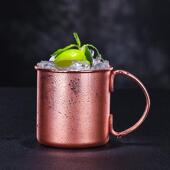 铜杯Moscow 酒吧传奇 莫斯科骡子鸡尾酒杯玫瑰金版 Mule金属马克杯