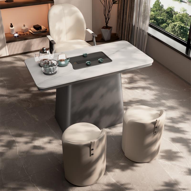 阳台小茶桌简约现代小型茶桌椅组合小户型茶台茶具套装一体泡茶桌