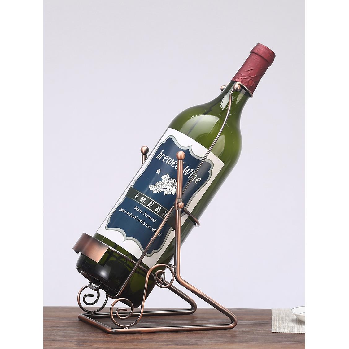 【包邮】大号5升酒架欧式3升红酒架铁艺葡萄酒架装饰酒摆件3L5L