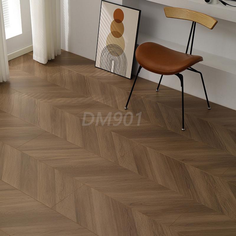 鱼骨人字拼地板实木复合地板三层新实木地板金刚面地热原木风卧室