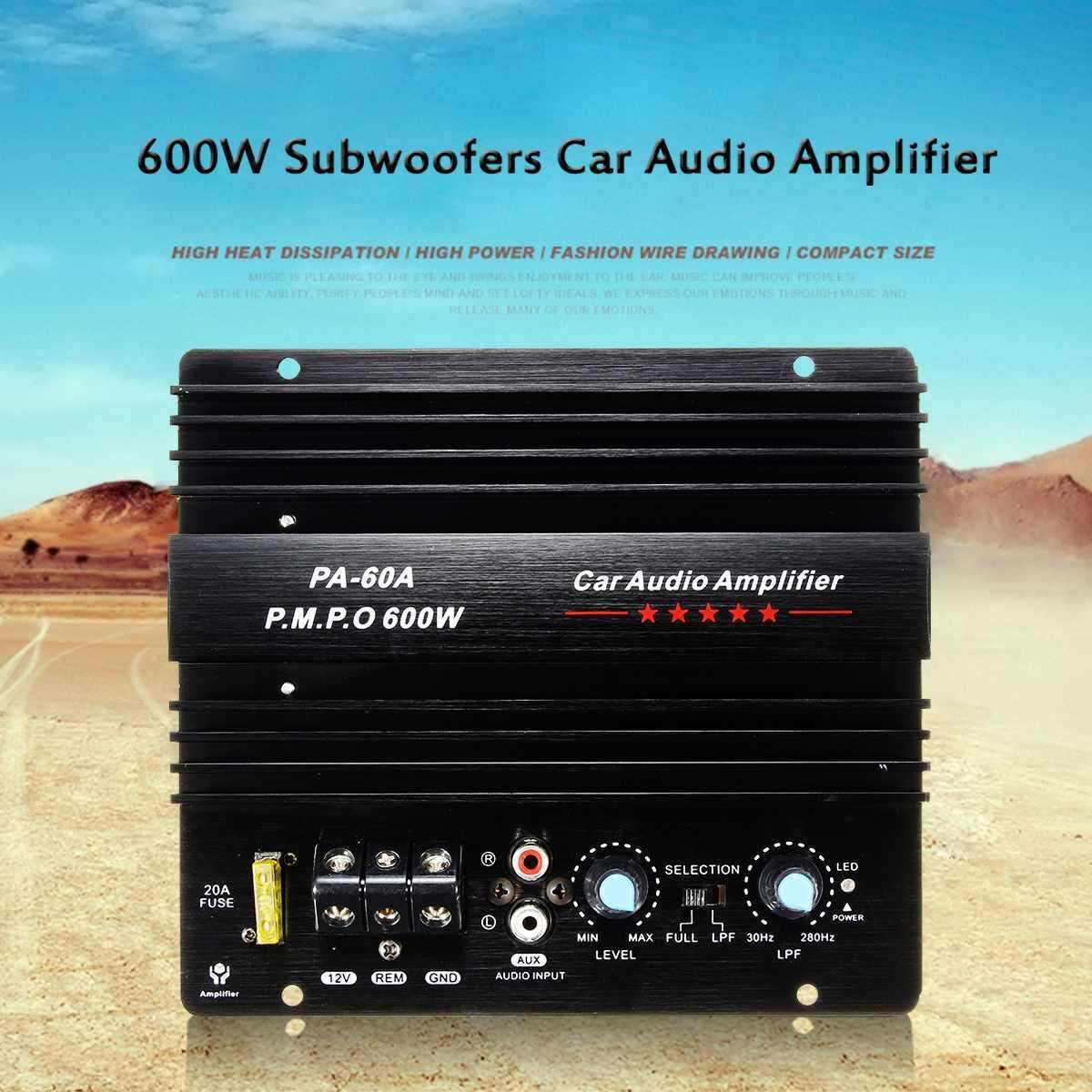 600W汽车低音炮大功率功放板车载音响12V车载功放机PA-60A