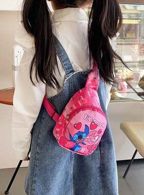 2025新款儿童包男童女孩时尚卡通零钱包斜挎包户外休闲小背包胸包