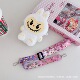 新品 儿童拉布布硅胶零钱包可爱斜挎女包钱包挂件小包包