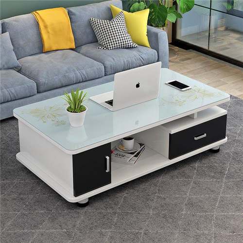 处理型圆角茶几桌简CUZ户约现代璃客厅茶几小茶几钢化玻外贸工厂