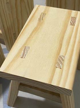 J^FS758322老式小木凳免叠安装实子小凳子矮凳家用凳子折子儿童小