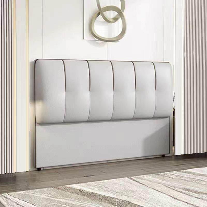 单买落靠地床双头户型现代MPG简约实木人家用背板科技布床头小软