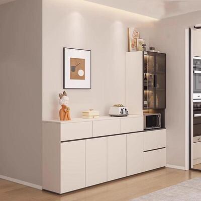 餐边柜组靠墙一体客厅茶水储物柜家用小型厨高房橱LWR柜低自由户