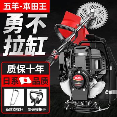 新款大功开率割草机背负RDB四冲汽程小型农油用多功能松土锄草机
