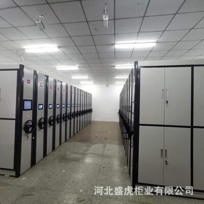 TWV 智能密集柜 图书文件柜全动封闭钢制手摇移 档案柜半封闭密集