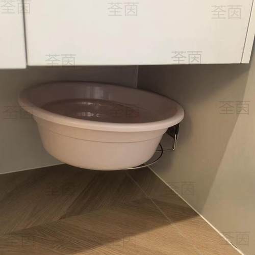 浴室柜底利盆架卫式生间悬挂脸盆脸置物架学生宿舍空间用XnyNAiTA