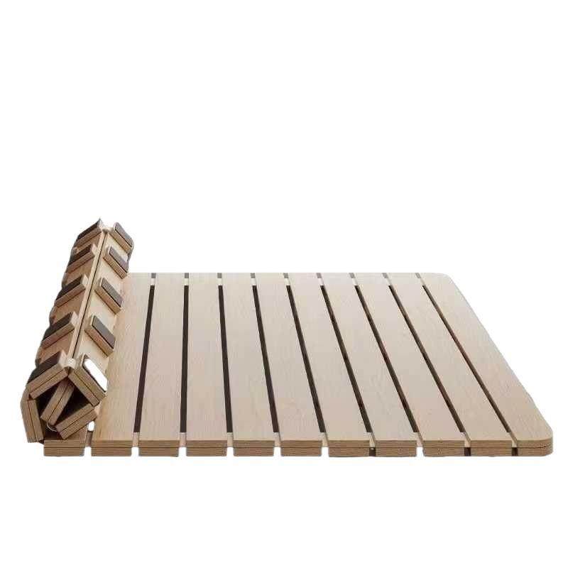 榻MZG榻米床架排床垫地铺透气防床架板可潮骨折叠松木床架子