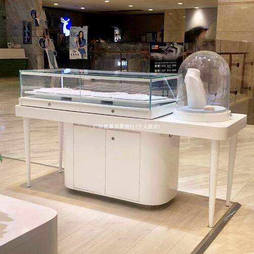 宝展示柜玉器饰品珠展柜商场玉产品64389陈玻列璃柜台银首饰石