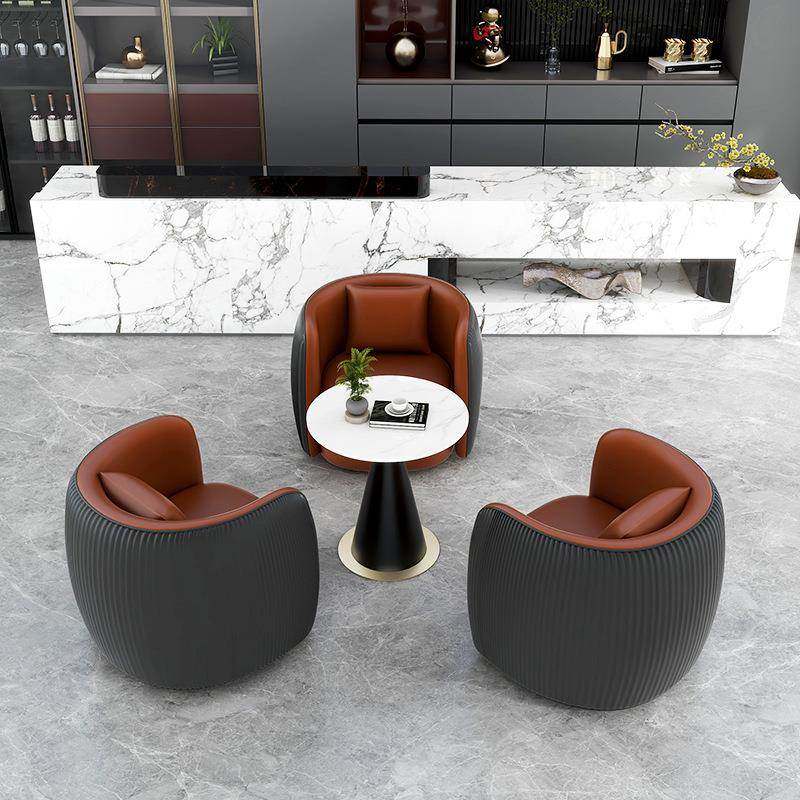 意式轻奢沙发椅酒店大AL423562堂售楼接待洽谈桌书椅客厅部房休闲