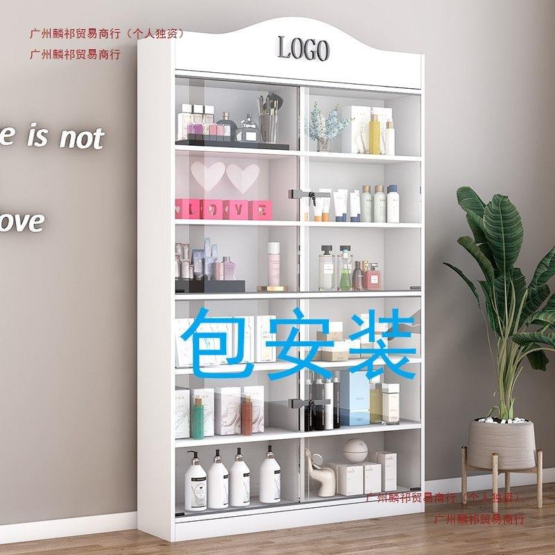 展示柜商用带锁玻璃化妆样品礼品隔断防尘多层门产品56465489拉推