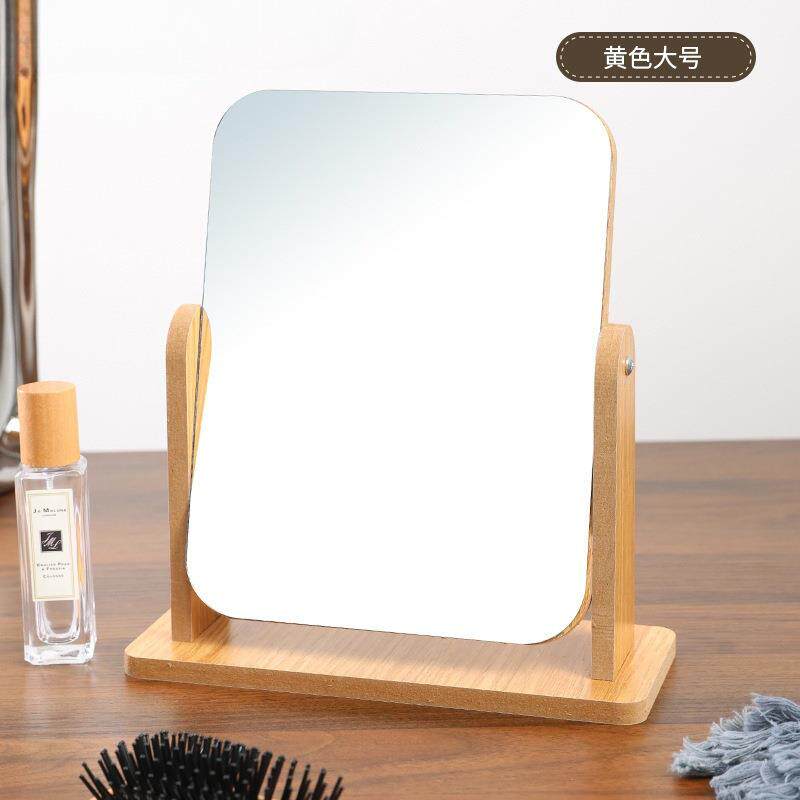 工厂镜子化妆镜放折桌子上镜子女学生AVA桌镜面木子叠旋转小镜子