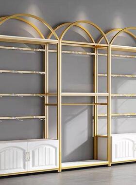 衣店货架内文胸装内WFD裤展示柜靠墙睡衣服色店带挂钩金多功能置