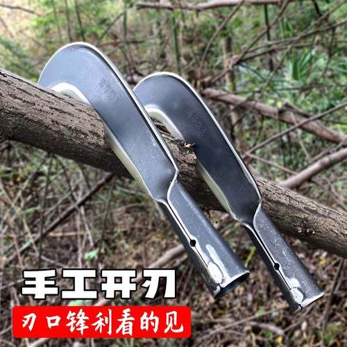 农用BBH老砍柴刀纯手工锻打特殊砍树砍竹式弯刀钢外锰钢砍户山刀