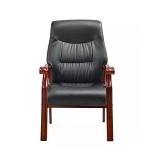 木办公大木架椅子会椅议沙发椅手子VDX扶麻将实馆椅子总裁四脚皮