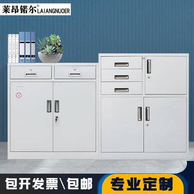 办公室资料文件柜24凭斗纳多层皮抽屉柜01112格证收柜带锁铁柜工