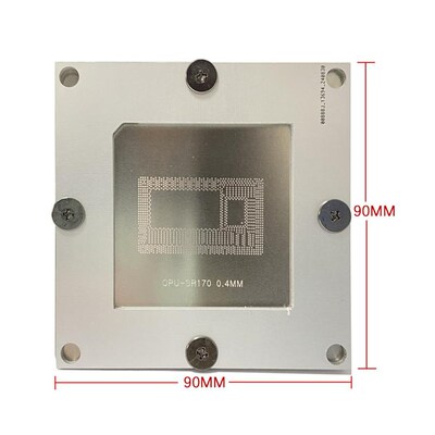 CPU植球台带钢网SR170 RK3399 RK1808 BGA 90mm手工植球加热钢网