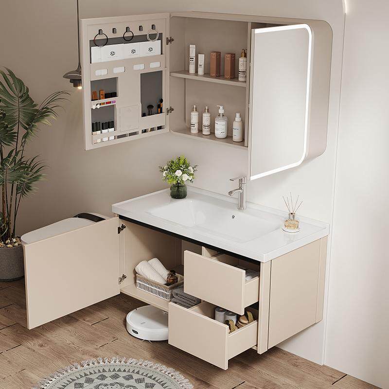 包【安装】奶油风浴室柜陶卫瓷一体盆59025洗洗手盆卫生间柜组合