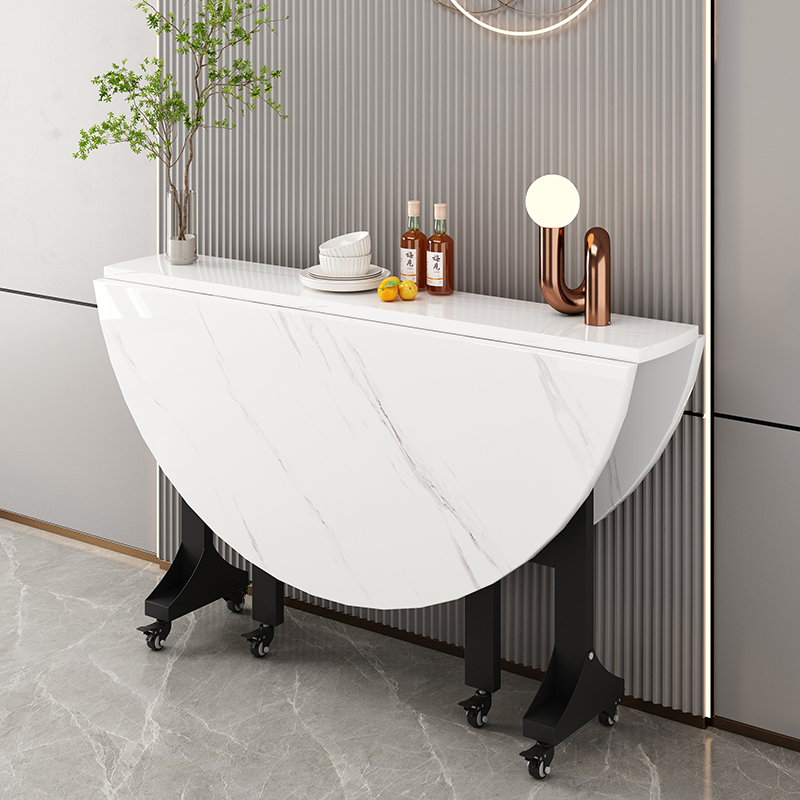 折叠餐桌家用小户型吃饭桌子简易出租房饭厅摆摊可移动酒店大圆桌