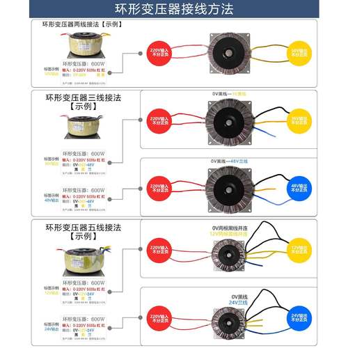 环形变器步压进机功放机转/电交/电流源适ZWK配器