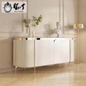 入ltao1016户鞋 柜玄关隔玄断式 客现厅代简约大理石餐边柜意轻奢关