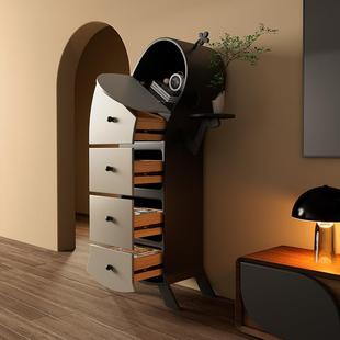 可7002爱人叉腰机器斗柜实纯木客厅五斗柜电视柜旁边边置物柜靠墙