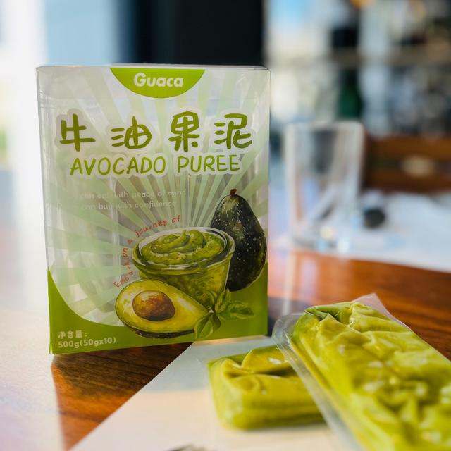 哈斯冷冻牛油果果泥，配料表只有牛油果50克一袋