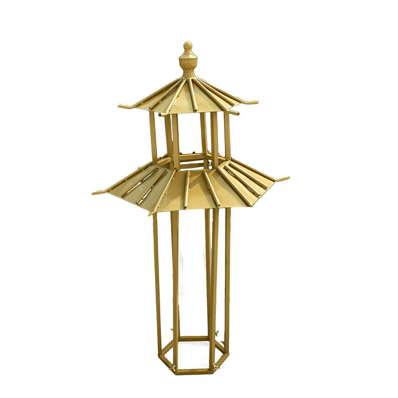 新中式凉亭路引双层六角亭中式路引婚庆道具婚礼屏风路引舞台摆件