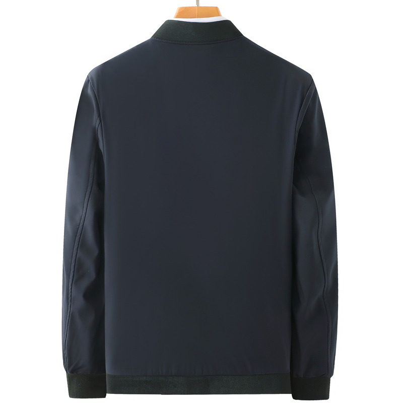 爸爸装外套夏装薄款中年男装立领夹克衫中老年人男士春秋季上衣服