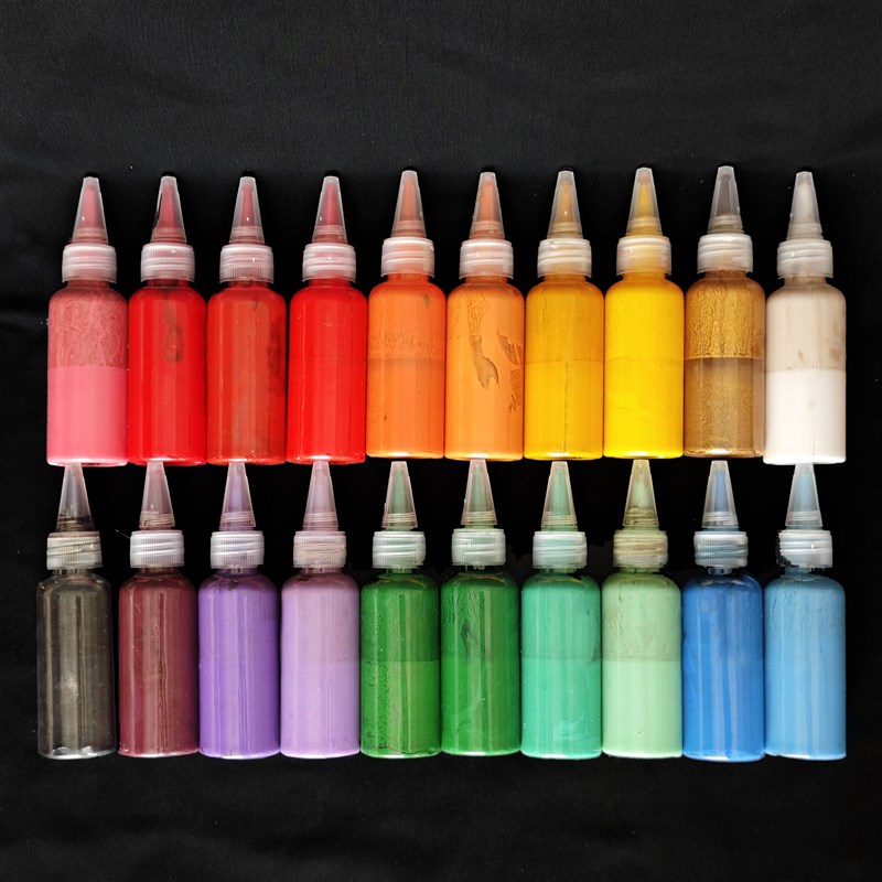 漆扇颜料漂流漆 传统系大漆漂流漆非遗漂漆漆扇材料包团扇折扇diy