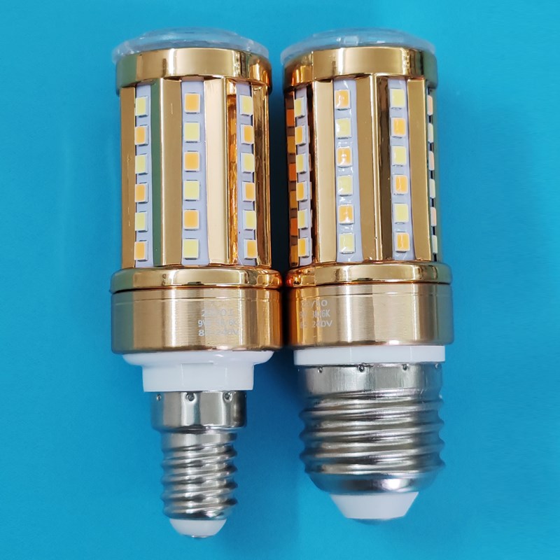 全光谱三色变光LED玉米灯泡护眼无频闪RA98高显指E27大螺口E14泡