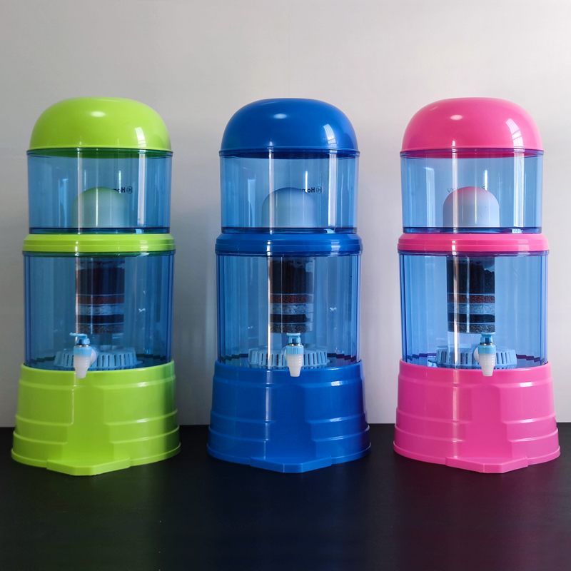 悦莱泉14升家用台式矿泉壶七级过滤水壶 净水壶 直饮过滤饮水机桶