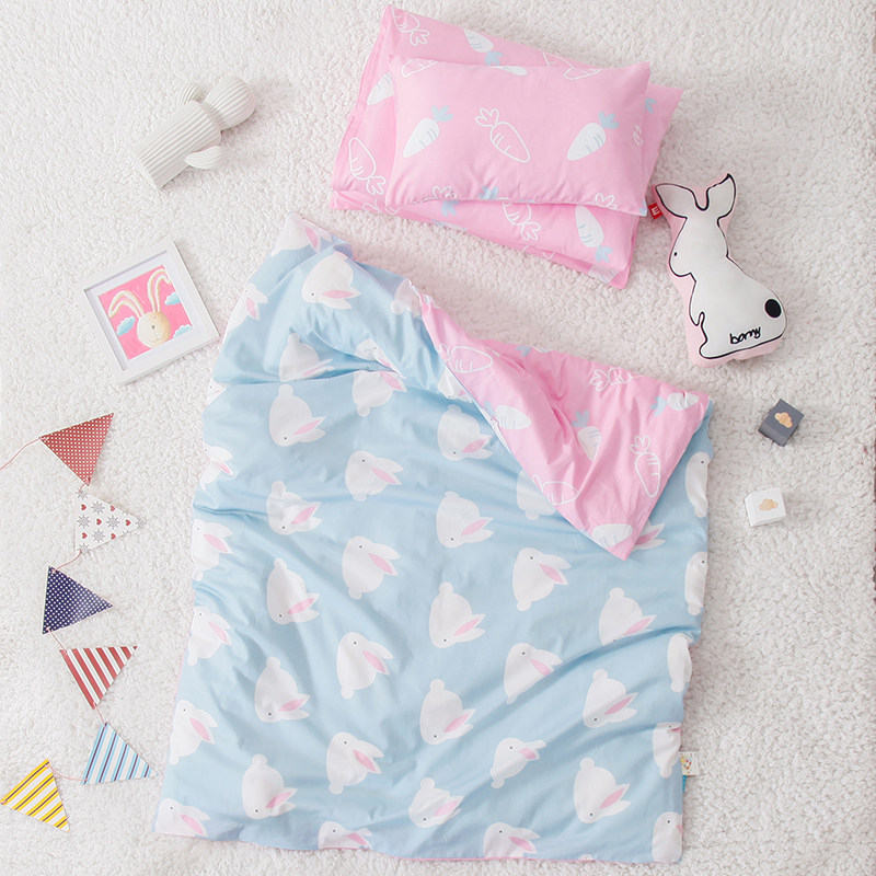 幼儿园被子三件套纯棉被套宝宝入园床品午睡被褥儿童床六件套含芯