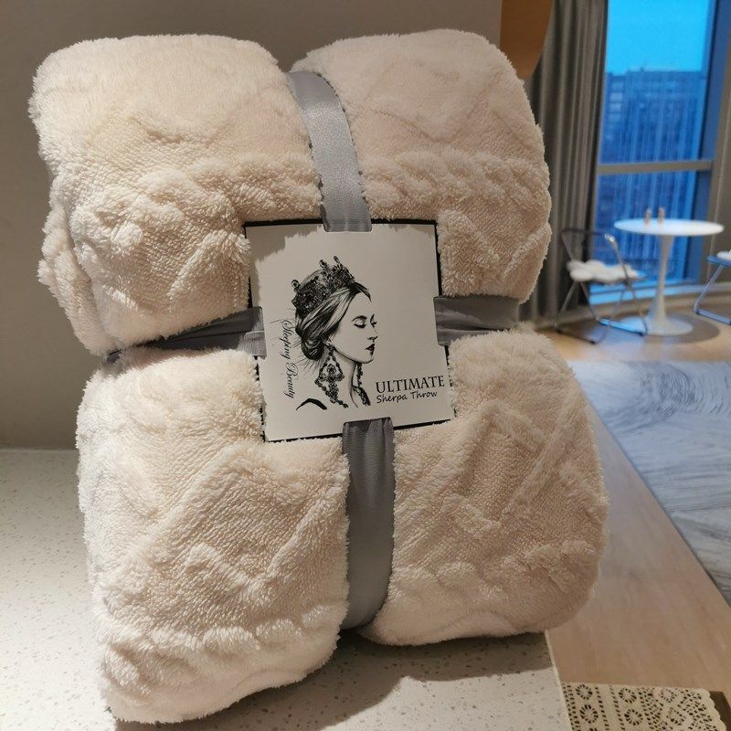 冬季北欧简约风保暖羊羔绒毯子双面绒加厚毛毯150*200*230空调毯,床上用品,休闲毯/毛毯/绒毯,淘宝优惠券,粉丝福利购,淘宝优惠卷