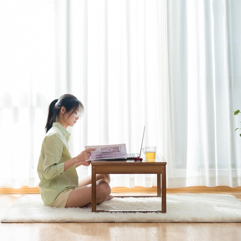 儿童写字桌卧室小茶几家用小桌子实木炕桌日式榻榻米飘窗学习桌